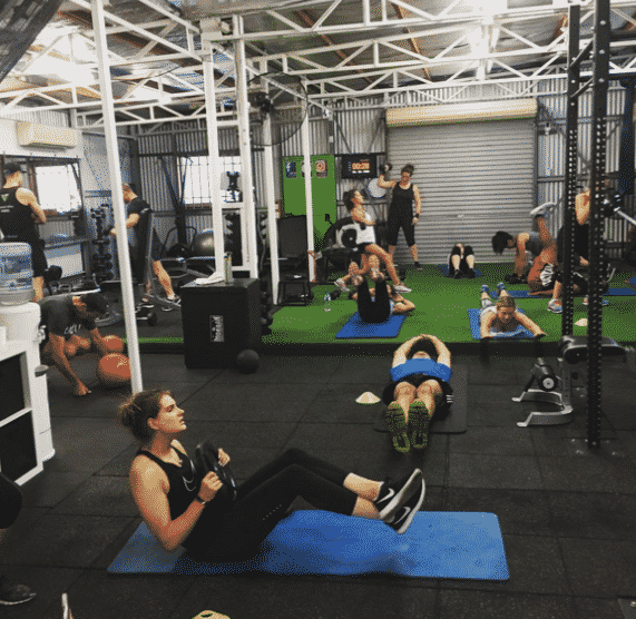 HIIT boot camp session